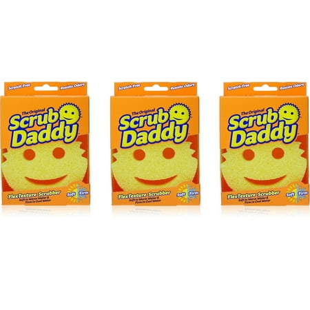 Original Scrub Daddy Sponge - Scratch Fr...en and Bathroom, Multi-use, 1ct - 3 Pack
