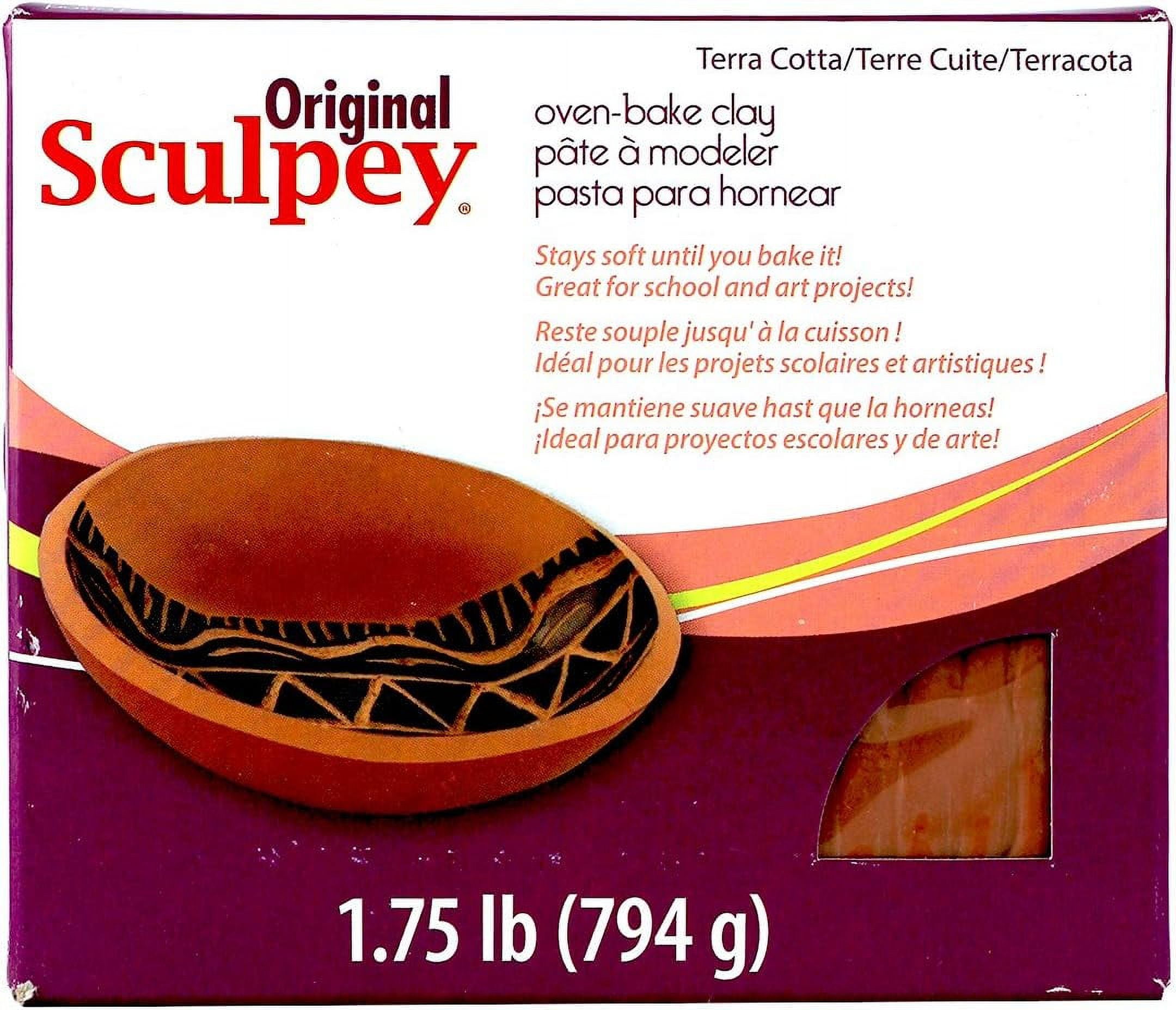 Original Sculpey Terra Cotta, Non Toxic, Polymer Clay, Oven Bake Clay