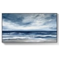 thumbnail image 1 of Original Sea Landscape Oil Painting on Canvas Large Wall Art Abstract Blue Sky Wall Art Gray Abstract Beach Wall Art Modern Living Room Seascape Wall Decor,Unstretched,Frameless,(91*182cm)36*72lnches, 1 of 5