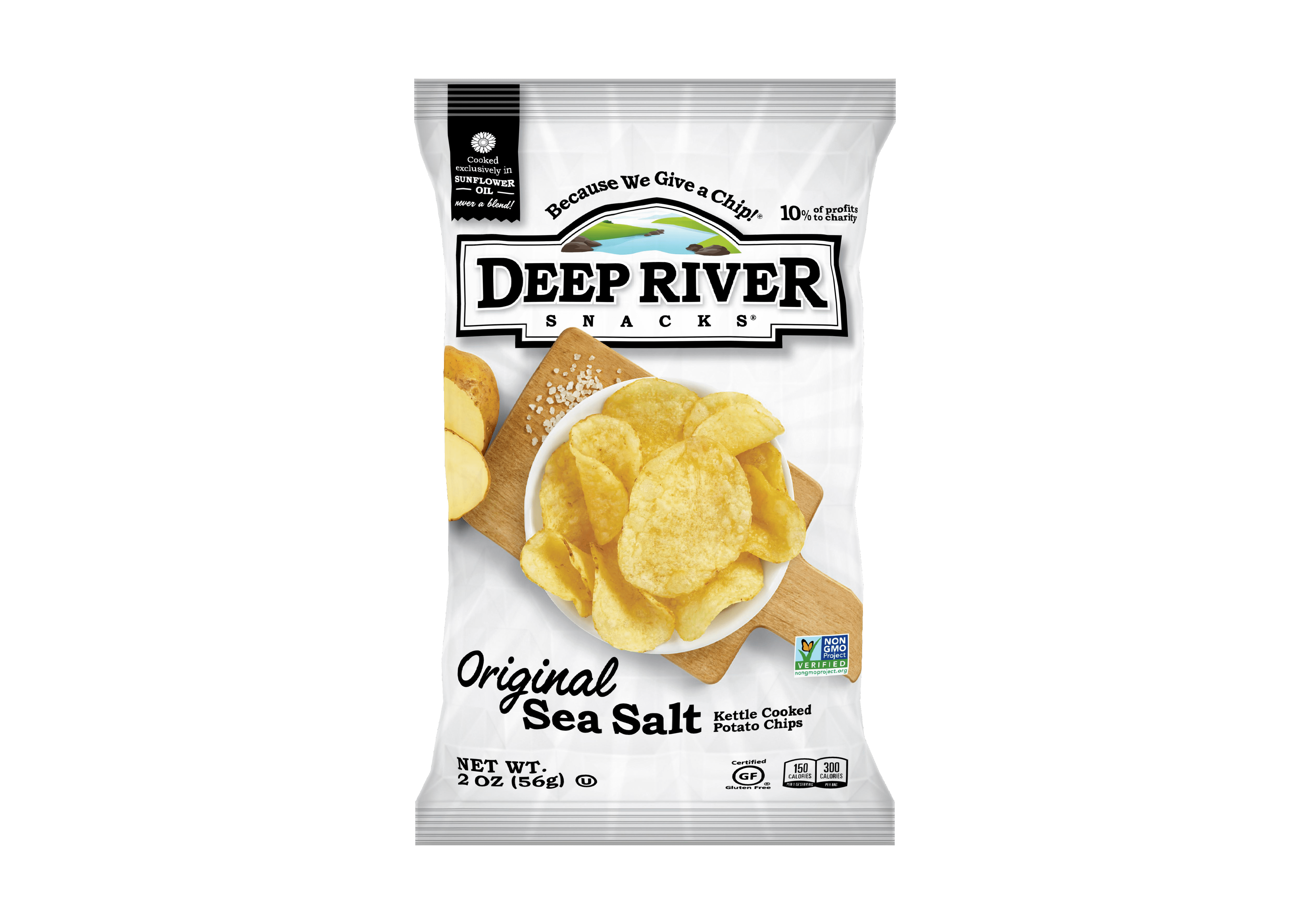 Original Sea Salt Kettle Chips, 2-Ounce Bags (Pack of 24)