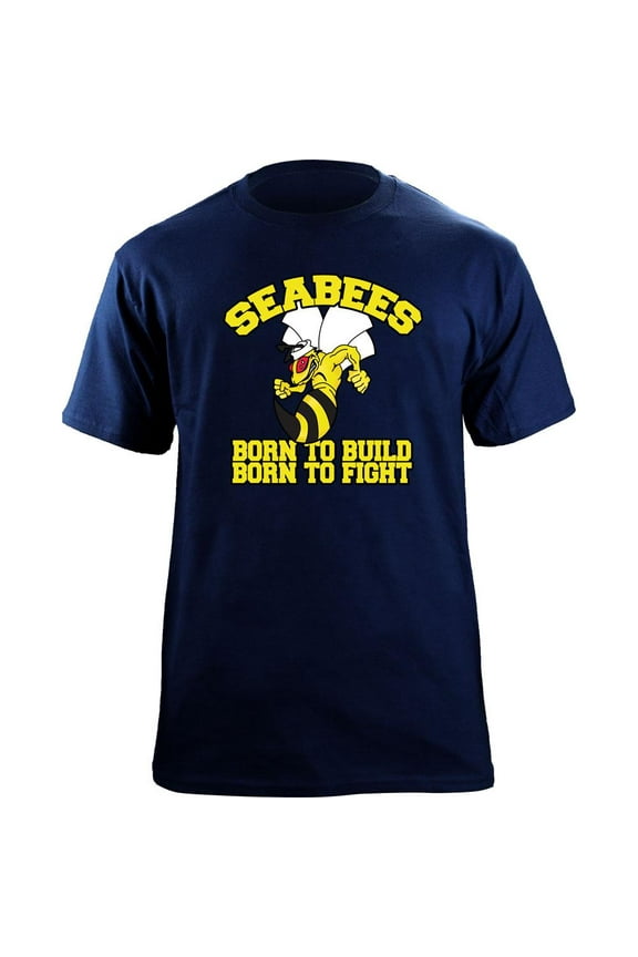 Original Seabees Born to Fight Navy Veteran T-Shirt