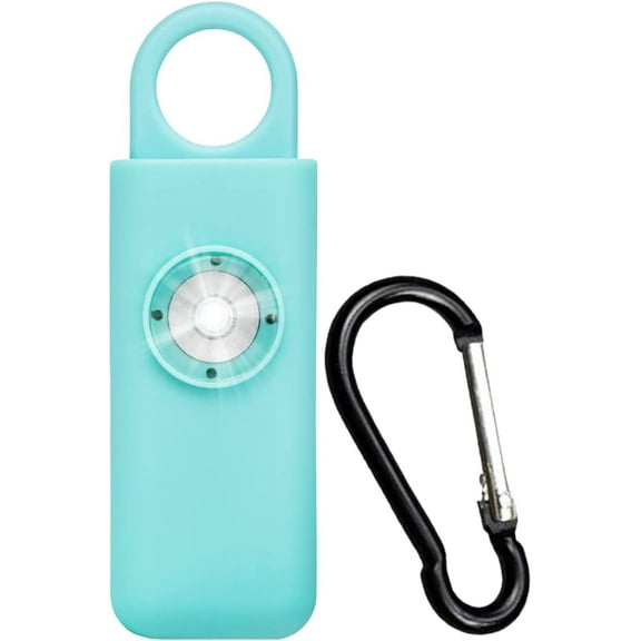The Original Self Defense Siren Safety Alarm for Women, Men, Children, Teens, & Elderly w/SOS LED Light & Carabiner. Self Defense Siren Keychain by Spartan Defense. Blue