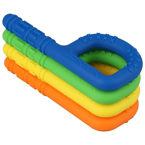 Original Sensory Chew Toys for Autistic Children, 4Pack Silicone Chewing Sticks for Autistic