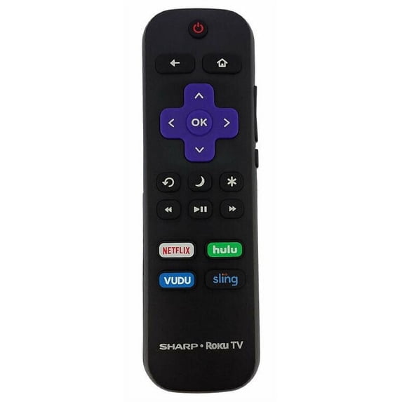 Sharp Roku Tv Remote Control Sharp Roku Remote Control with Netflix Hulu VUDU Sling shortcuts for TV ...