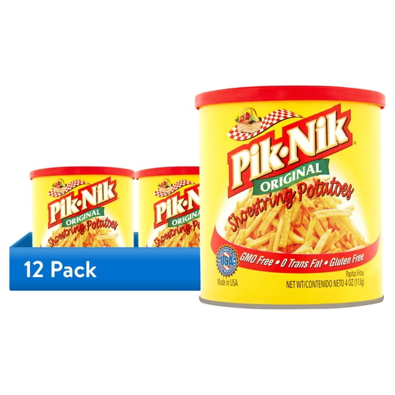 (12 pack) Pik-Nik Original Shoestring Potatoes, 4 oz