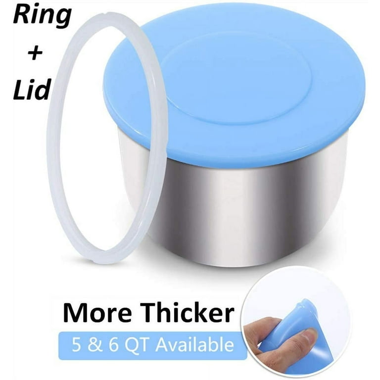 3pcs Silicone Sealing Ring for Instant Pot 6 qt Insta Pot Seals Replacement Gasket 6 Quart InstaPot Sealing Ring Food-grade Silicone for IP-DUO60