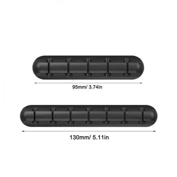 Original Silicone USB Cable Winder Organizer - Desktop Cable Management Clips Holder for Mouse Keyboard Headphone Wire Tidy