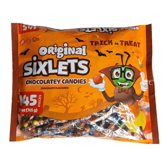 Original Sixlets Halloween Chocolatey Candies 145 Piece, 27oz Bag