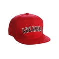 thumbnail image 1 of Original Snapback Custom American Cities State Letters Ajustable Flat Visor Cap (Arkansas Red, White Black), 1 of 4