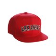 thumbnail image 1 of Original Snapback Custom American Cities State Letters Ajustable Flat Visor Cap (Arkansas Red, White Black), 1 of 4
