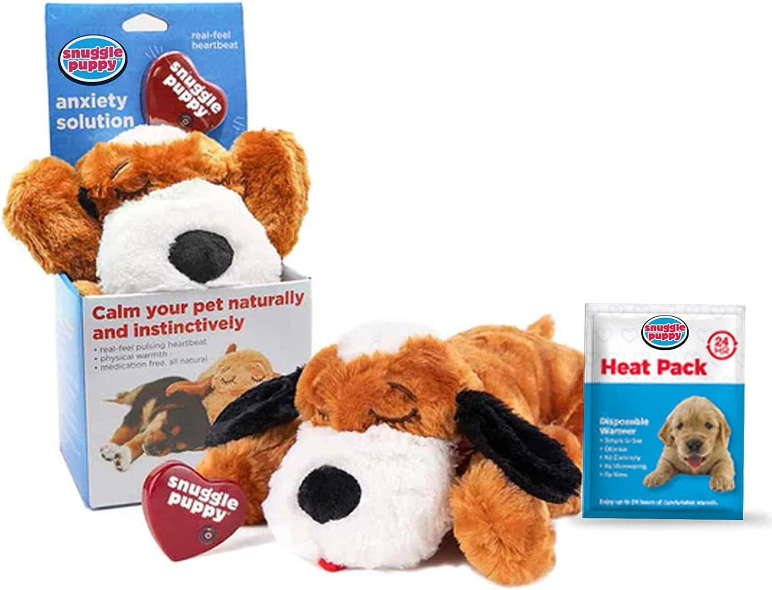 Original Snuggle Puppy Heartbeat Stuffed Toy for Dogs - Pet