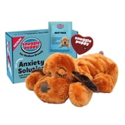 Original Snuggle Puppy Heartbeat Stuffed Toy for Dogs. Pet Anxiety Relief and Calming Aid, Comfort Toy for Behavioral Training in Brown