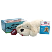 Original Snuggle Puppy Heartbeat Stuffed Toy for Dogs. Pet Anxiety Relief and Calming Aid, Comfort Toy for Behavioral Training in Golden