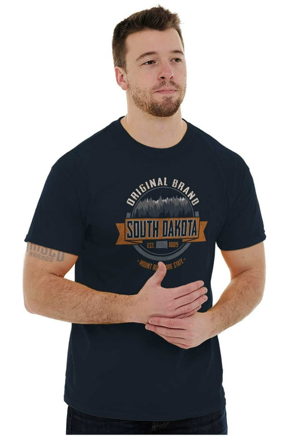 Original South Dakota Forest Trees Men's Graphic T Shirt Tees Brisco Brands X