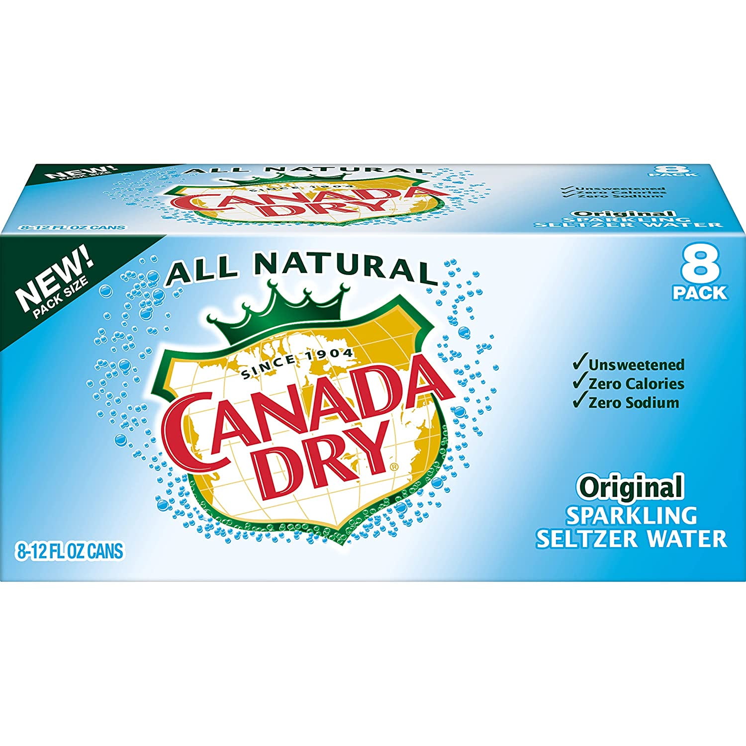 Original Sparkling Seltzer Water, 12 Fluid Ounce Can, 8 Count