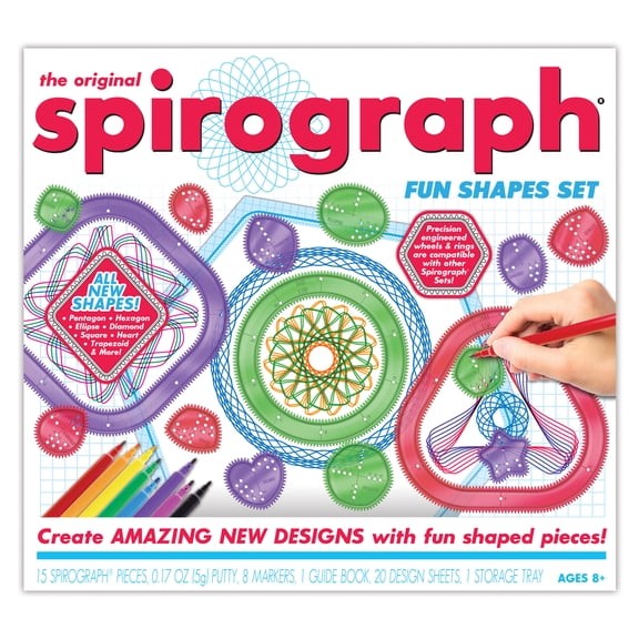 Original Spirograph Fun Shapes Craft & Drawing Set