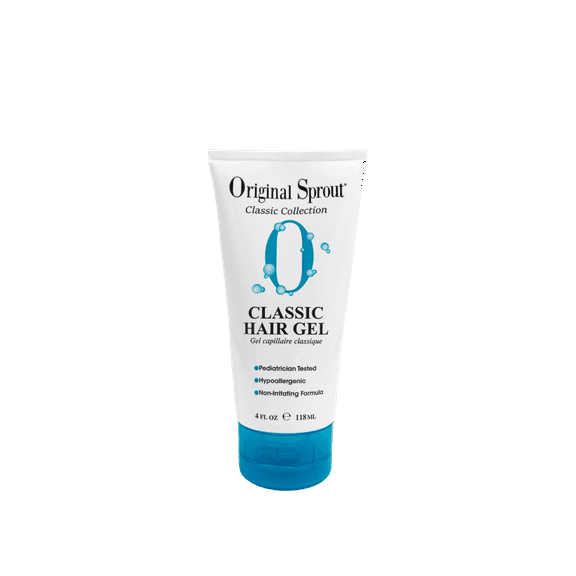 Original Sprout Classic Hair Gel, 100% Vegan, Medium Hold, Sensitive Skin, All Hair Types, 4oz Tube