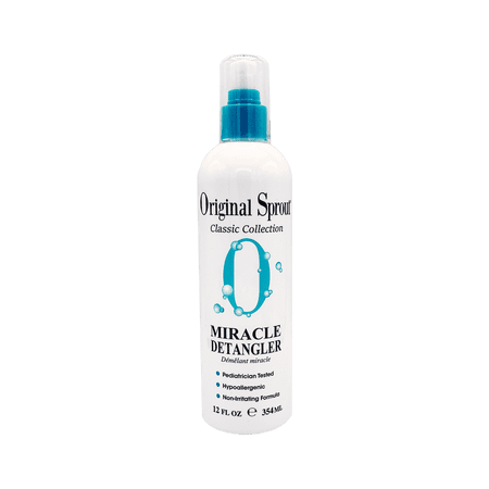 Original Sprout Classic Miracle Detangler, Leave-in treatment, Tame your pesky hair, 100% Vegan, Hypoallergenic, For all types of hair, 12oz Bottle
