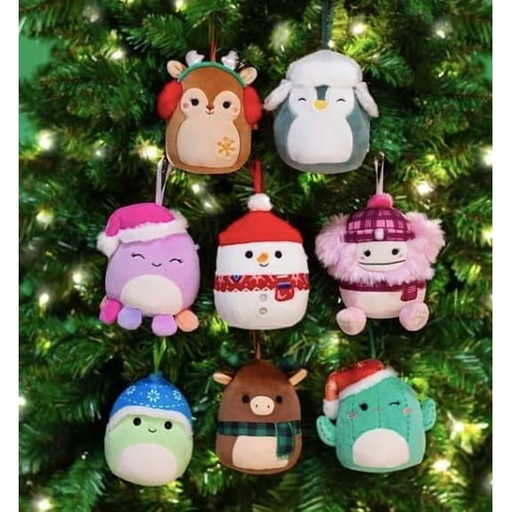 Squishmallows 4-inch Ornament Plush 8-Pack