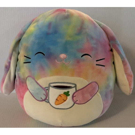 Original Squishmallows Candy the Tie-Dye Floppy Eared Bunny 12" Plush