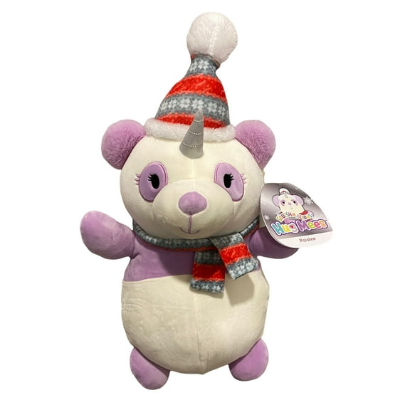 Original Squishmallows Kellytoy 14" Paislee Hug Mees 2021 Christmas Bear