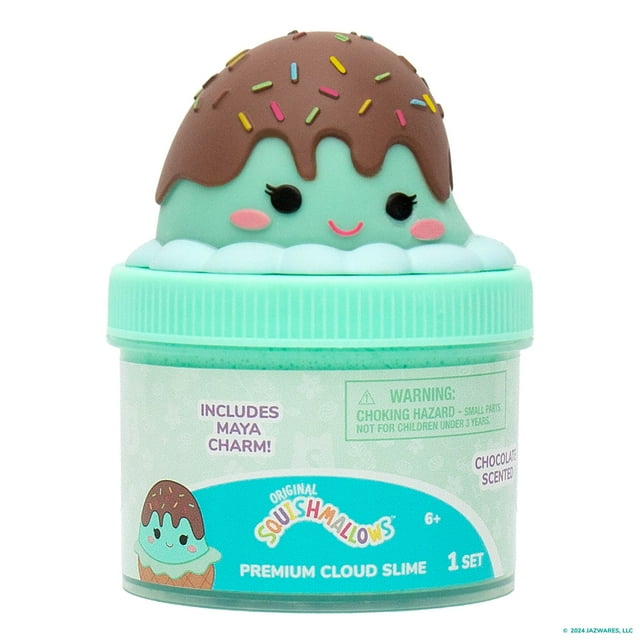 Original Squishmallows Maya The Mint Ice Cream Premium Cloud Green Slime
