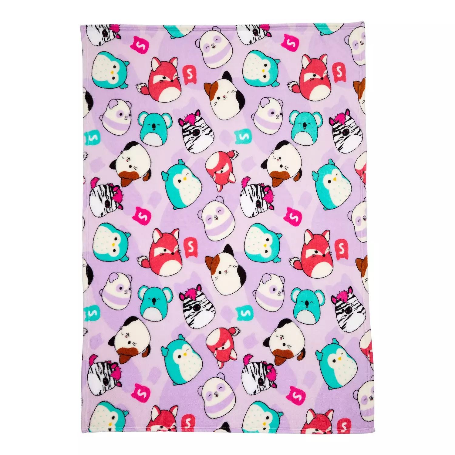 Original Squishmallows Super Plush Character Fleece Blanket Throw, 46