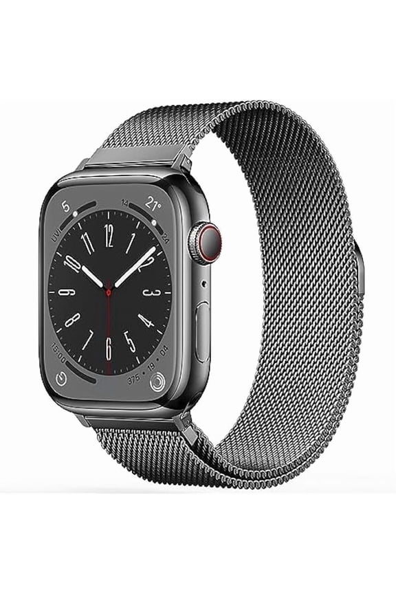 Original Stainless Steel Loop for Apple Watch Band 38mm 40mm 41mm 42mm 44mm 45mm 49mm, Magnetic Clasp Replacement Bands for iwatch Series Ultra SE 8 7 6 5 4 3 2 1, Women & Men Watch Strap for Apple