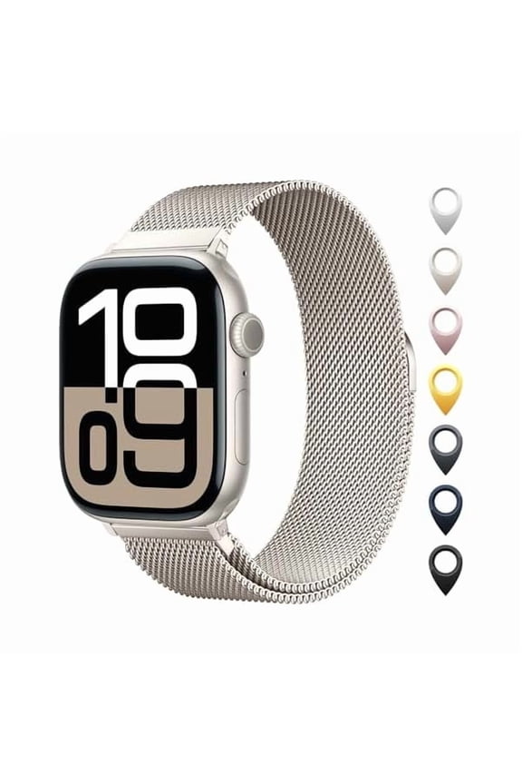 Original Stainless Steel Mesh Loop Compatible with Apple Watch 38mm 40mm 41mm 42mm 44mm 45mm 46mm 49mm Women Men, Magnetic Clasp Replacement for iWatch Bands Series 11 10 9 8 7 6 5 4 Ultra SE 3 2 1