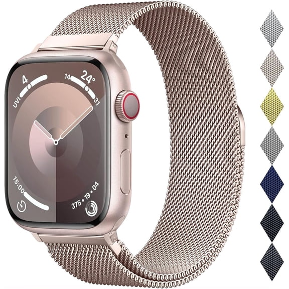 Original Stainless Steel Milanese Loop Compatible with Apple Watch Band 38mm 40mm 41mm 42mm 44mm 45mm 46mm 49mm, Magnetic Clasp Band for iWatch Series 11 10 9 8 7 6 5 4,SE 3 2 1 Ultra3 2,Women & Men