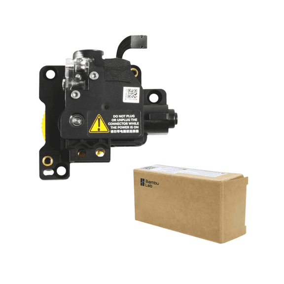 Original Stainless Steel P1 Extruder Unit for Bambu Lab P1P/P1S 3D Printer with Dual Gears for Increased Extrusion Force & Filament Run-Out Detection