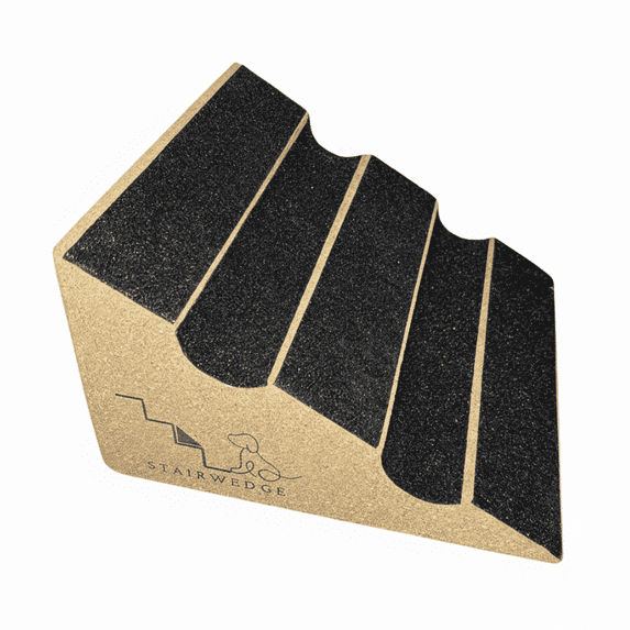 StairWedge™ – Tread Grooved Design! Dog Ramp for Small Dogs – Versatile Stair Ramp for Any Staircase