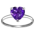 thumbnail image 1 of Original Star K� Genuine Amethyst Heart Shape 8mm Solitaire Engagement Ring, 1 of 9