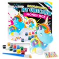 thumbnail image 1 of Original Stationery Decorate and Paint Your Own Unicorn Money Box - Kids Paint Set Birthday Gift for Girls with 21 Gems, 12 Non Toxic Colors and More!, 1 of 9
