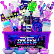 Original Stationery Galaxy Slime Kit with Glow in The Dark Stars & Slime Powder to Make Glitter Slime & Galactic Slime for Boys and Girls