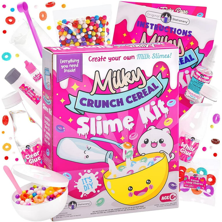 Original Stationery Milky Cereal Crunchy Multicolor Slime Kit