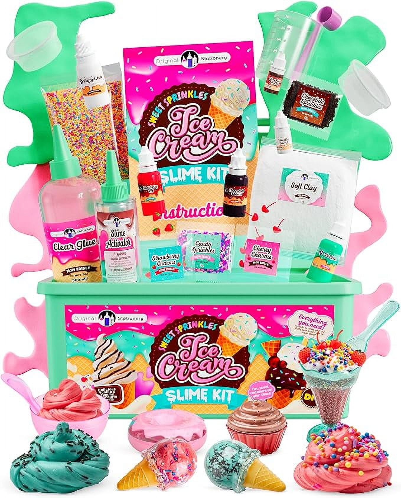 Original Stationery Sweet Sprinkles Ice Cream Slime Kit