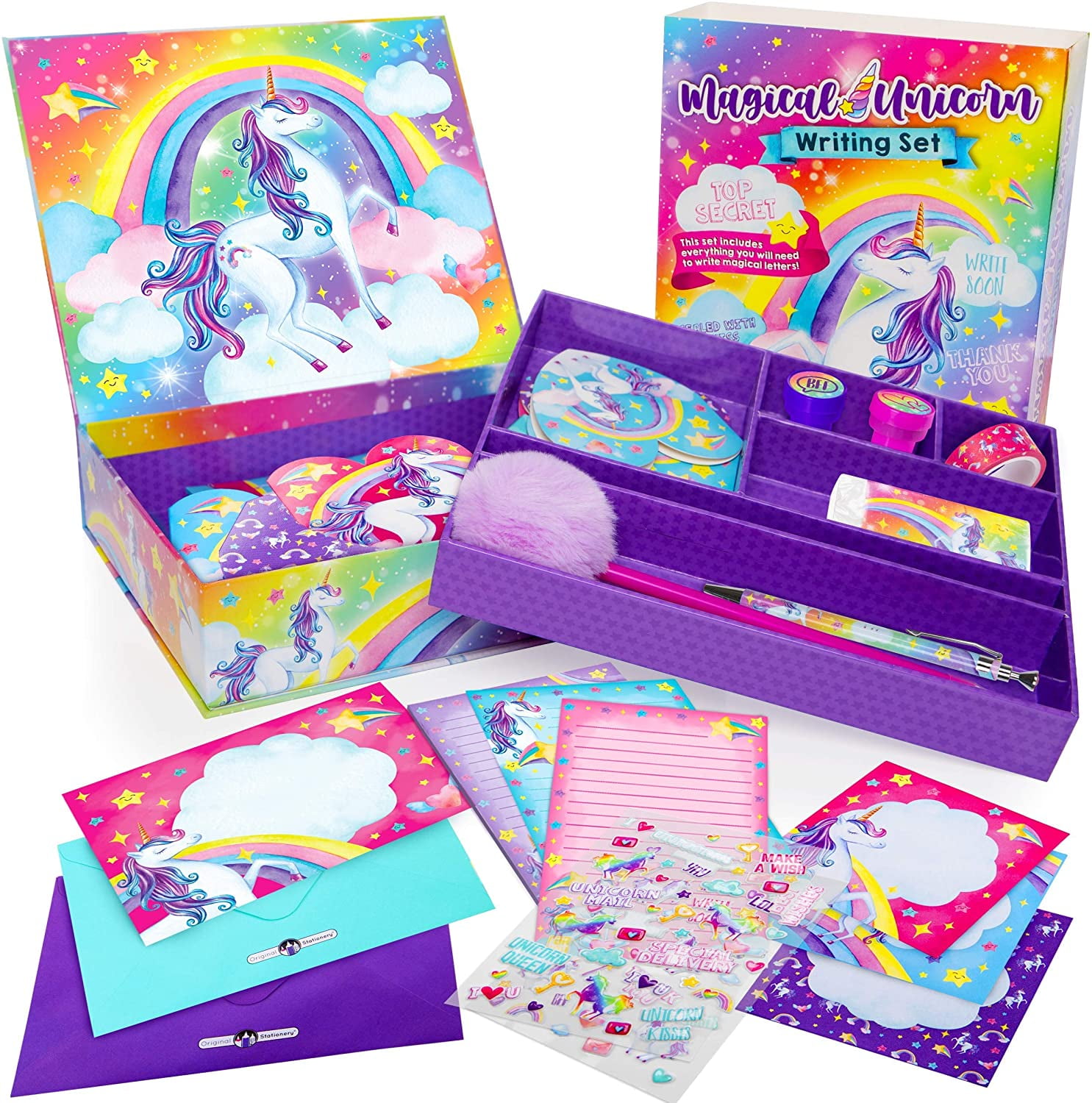 Pretty Me Unicorn Stationery Set for Kids - Unicorn gifts for