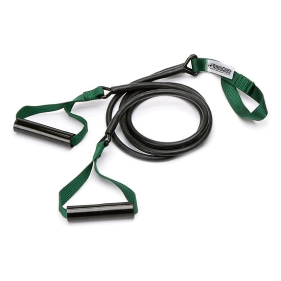 Original StrechCordz with Handles, Swimming Resistance Bands, Dryland Training, 5 Resistance Levels (Green 8-24lbs) Various