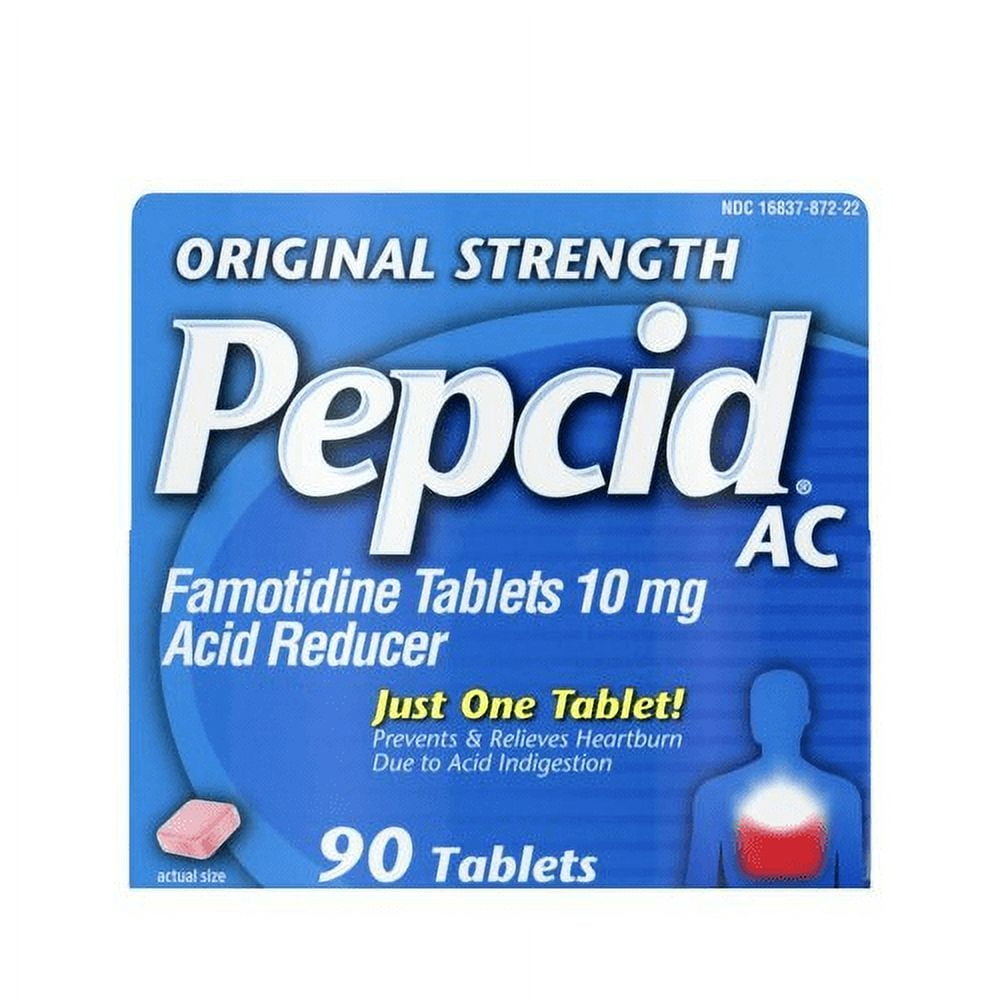 Original Strength Pepcid Ac Allday Heartburn Indigestion Relief