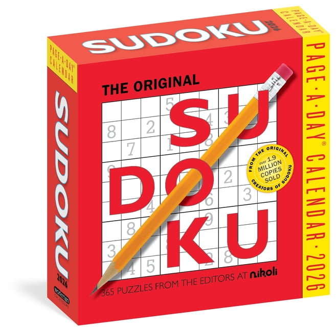 Original Sudoku Page-A-Day(r) Calendar 2026: 365 Puzzles from the Editors at Nikoli, (Paperback)