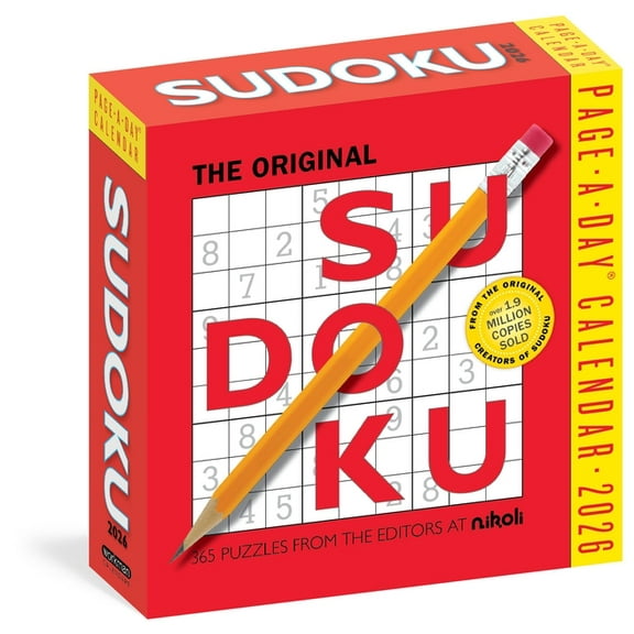 Original Sudoku Page-A-Day(r) Calendar 2026: 365 Puzzles from the Editors at Nikoli, (Paperback)