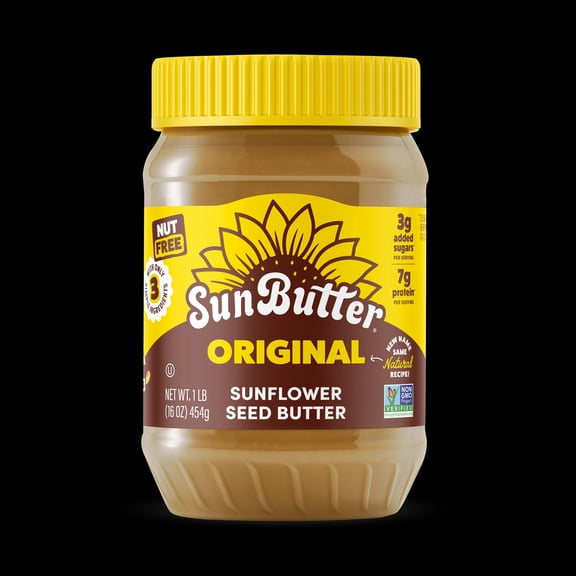 Original Sunflower Seed Butter Spread, Creamy and Smooth, 16 oz Jar