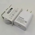 thumbnail image 1 of Original Super Fast Adaptive Wall Adapter 25W Charger for Samsung Galaxy S23+ with 4FT (1.2M) USB C PD Charging Cable - White (US Version), 1 of 5