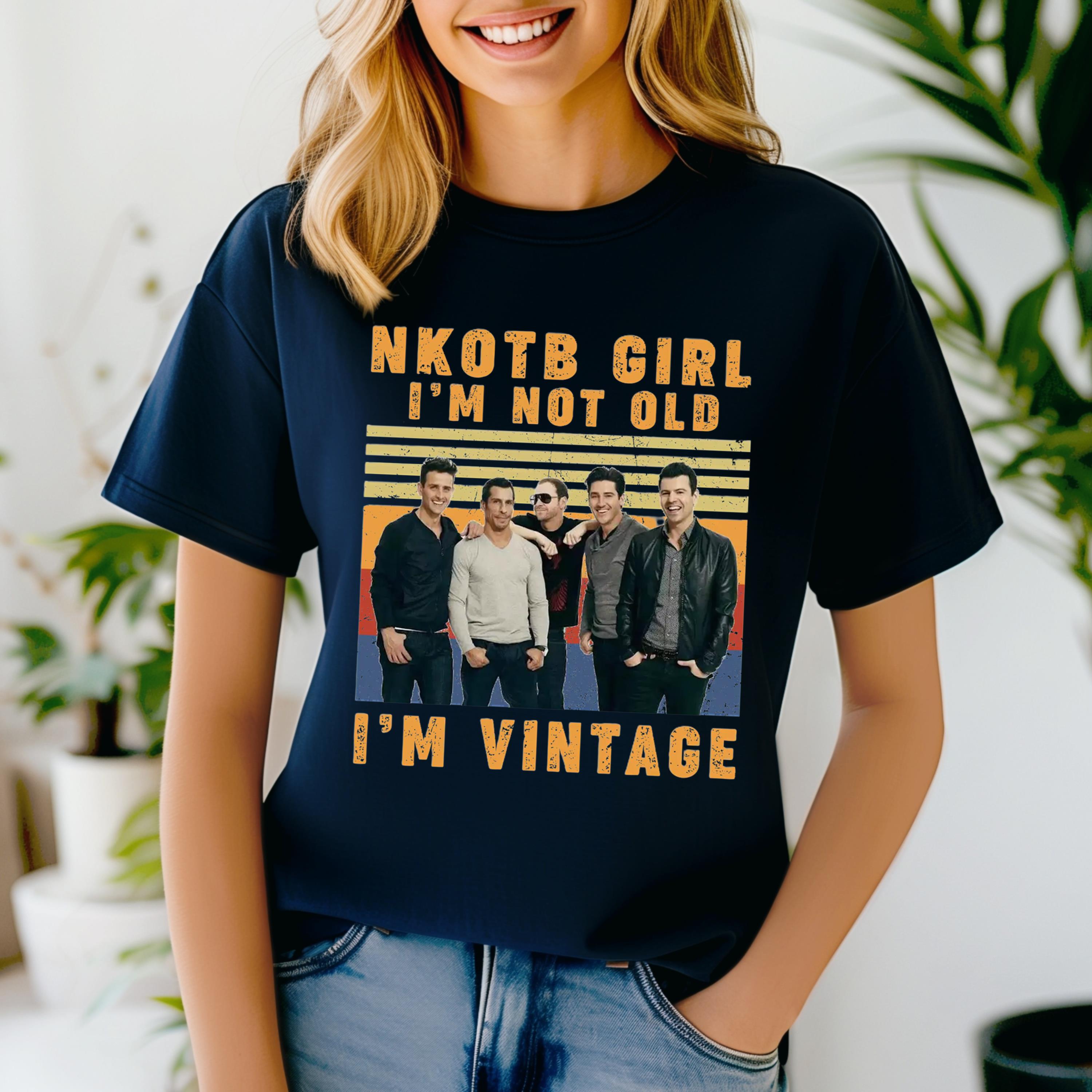 Original T shirts 1971 USTEE UNISEX NKOTB Girl I m Not Old I m Vintage T Shirt NKOTB Vintage Shirt NKOTB 2024 Concert Tshirt New Kids On The Block