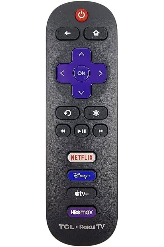 Original TCL Roku TV Remote Control Netflix/Disney Plus/Apple TV+/HBO Max Keys