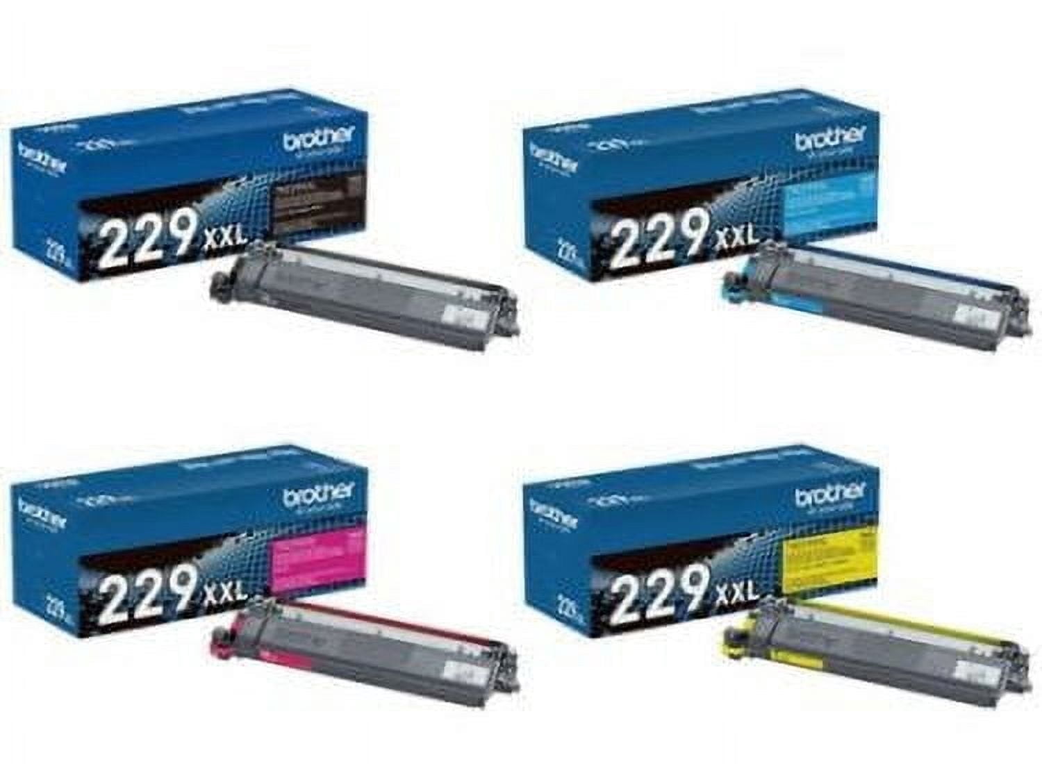 TN229XXL Super High-yield Toner Cartridge Set, 4PK for Various Models ...