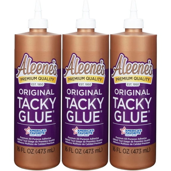 Original Tacky , Perfect for s and DIY Projects, Dries Fast Clear, 16 fl oz 3-Pack