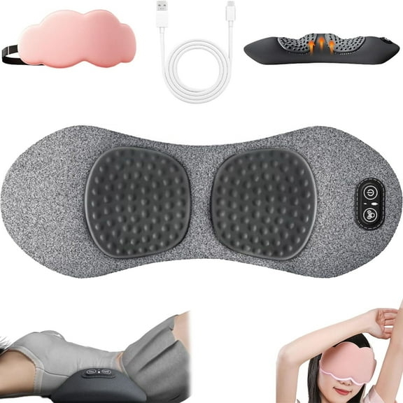 KANOHENO 3-in-1 Back Massager,Triple Fusion Back Massager with Traction,Vibration & Heat– Deep Tissue Relaxation for Back, Neck, Shoulders & LegsSuitable for Chairs, Bed and Car