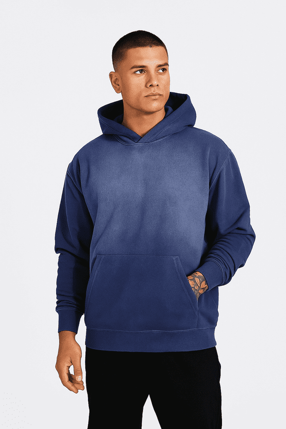 Unisex Oversized Organic Cotton Brushed Spray Washed Hoodie